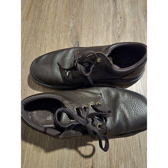 Dr Martens Ashfeld Shoes Mens 9 Brown Pebbled Leather Oxfords Casual Business - Picture 5 of 14